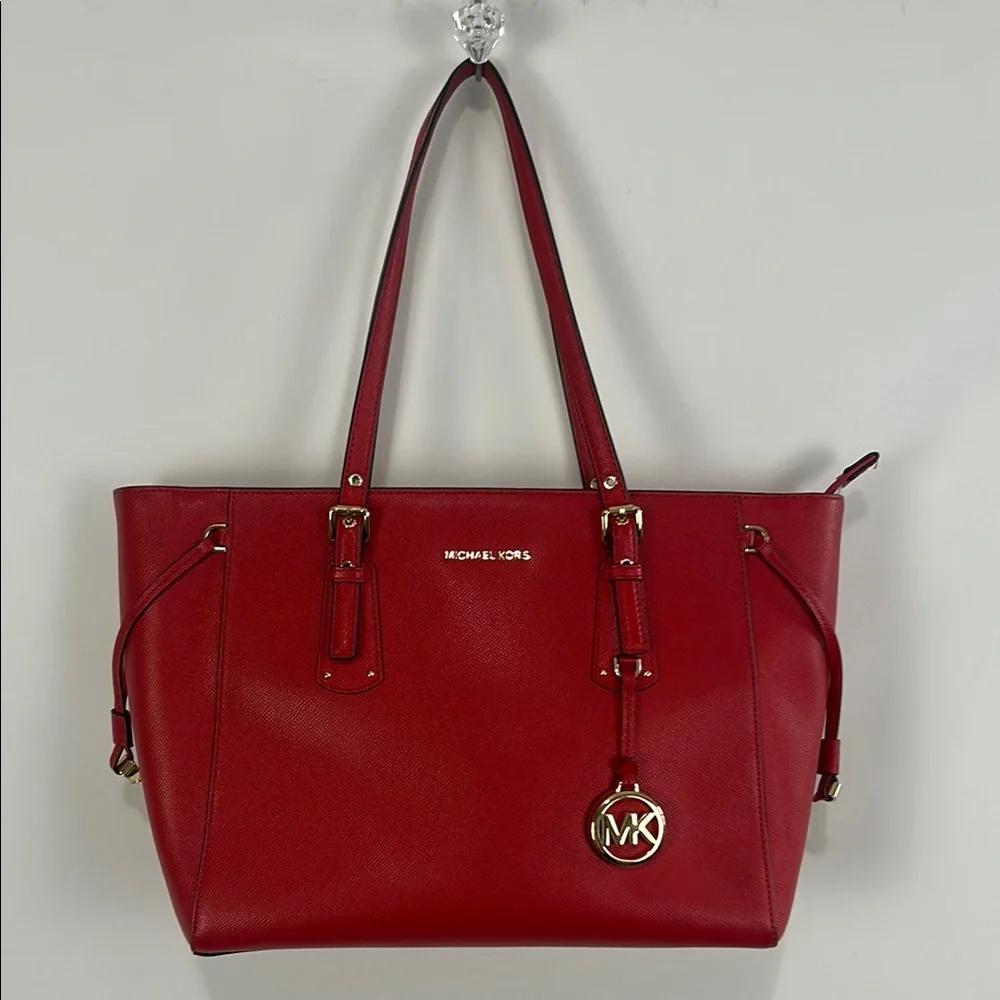 Michael Kors Large Red Tote Bag - Picture 1 of 10